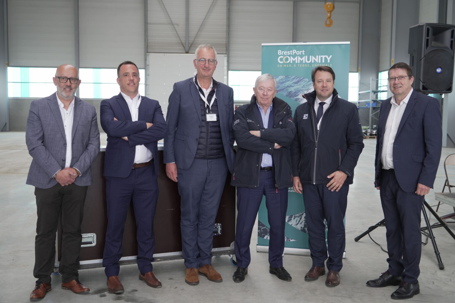 Les intervenants du lancement de BrestPort community
