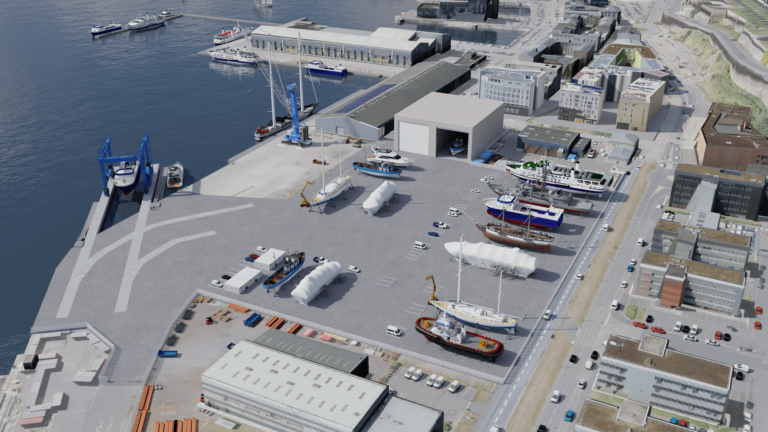 Vision 3D de l'aire de petite préparation navale